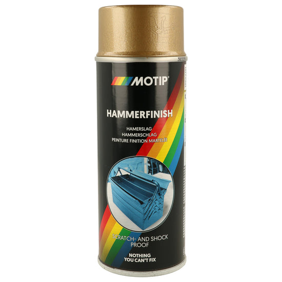 PEINTURE EFFET MARTELE OR AEROSOL 400ML MOTIP