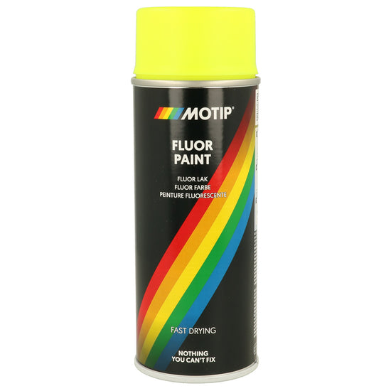PEINTURE FLUO JAUNE AEROSOL 400ML MOTIP
