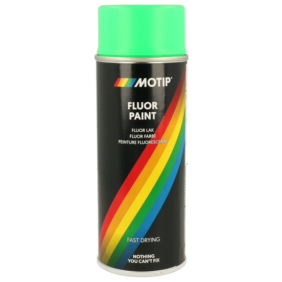 PEINTURE FLUO VERT AEROSOL 400ML MOTIP