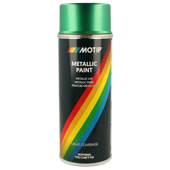 PEINTURE VERTE METALLISE AEROSOL 400ML MOTIP