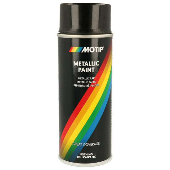 PEINTURE NOIRE METALLISE AEROSOL 400ML MOTIP