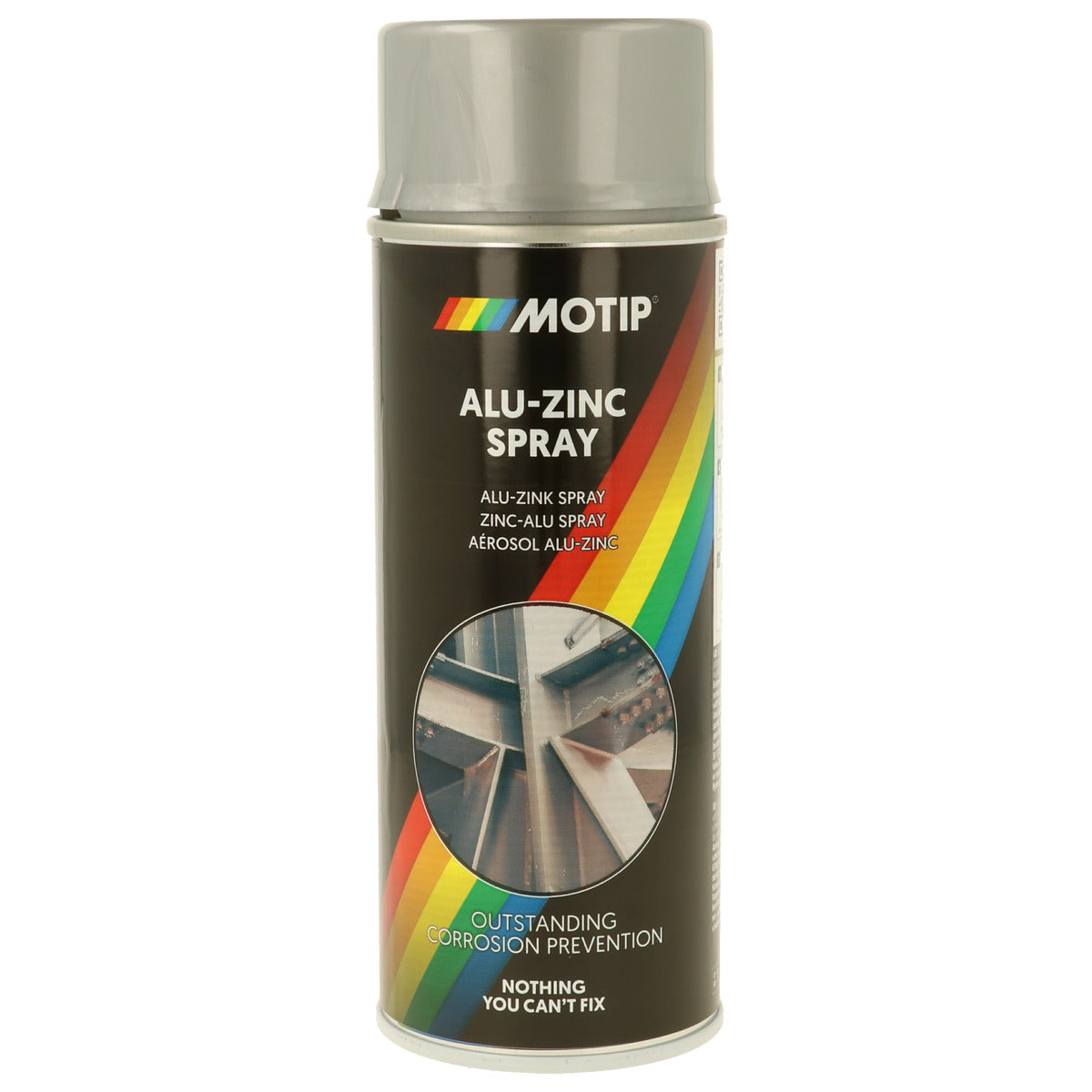PEINTURE DE GALVANISATION ALU ZINC AEROSOL 400ML MOTIP