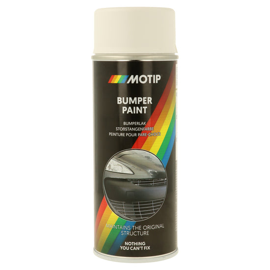 PEINTURE PARE-CHOCS BLANCHE MAT AEROSOL 400ML MOTIP