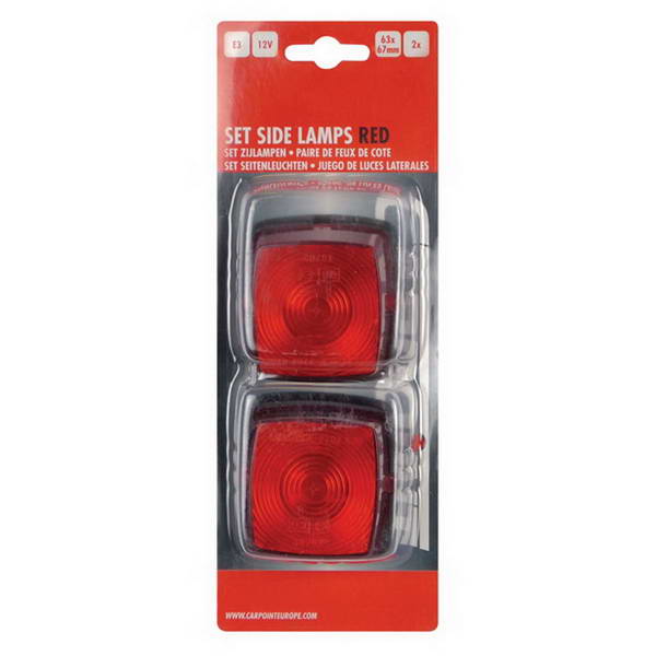 FEUX LATERAUX ROUGE 63X67MM 2PCS Z z
