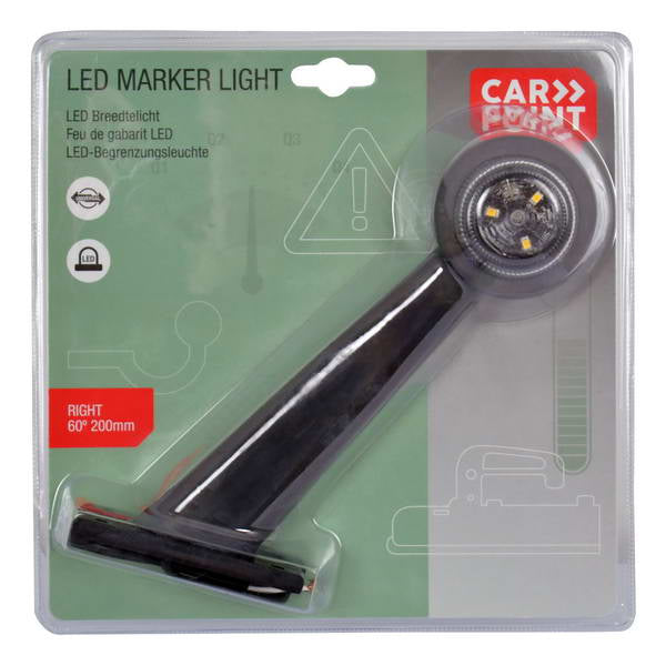 FEU DE GABARIT  DROIT/LED DIAGONAL ROUGE/BLANC 200MM