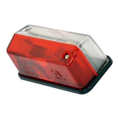 FEU DE GABARIT RECTANGULAIRE ROUGE/BLANC 12V