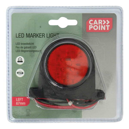 FEU DE GABARIT GAUCHE/LED ROUGE/BLANC 67MM