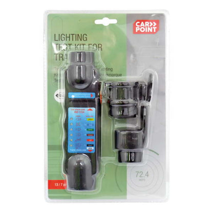 KIT DE TEST 3 EN 1 POUR ECLAIRAGE DE REMORQUE  + 2 ADAPTATEURS