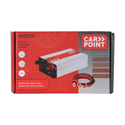 CONVERTISSEUR12/230V DC/AC1000/2400W CARPOINT