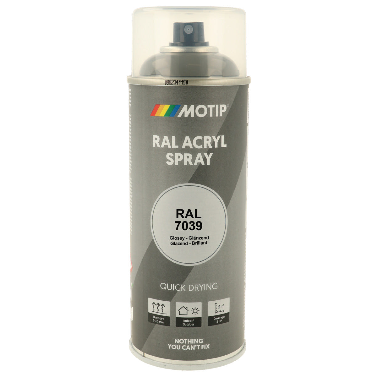 PEINTURE SECHAGE RAPIDE RAL ACRYL RAL7039 BRILLANT AEROSOL 400ML MOTIP