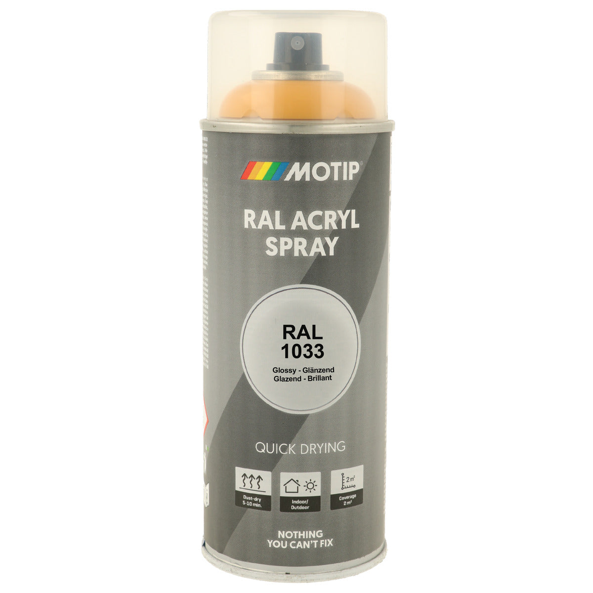 PEINTURE SECHAGE RAPIDE RAL ACRYL RAL1015 BRILLANT AEROSOL 400ML MOTIP