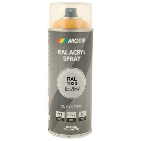 PEINTURE SECHAGE RAPIDE RAL ACRYL RAL1015 BRILLANT AEROSOL 400ML MOTIP