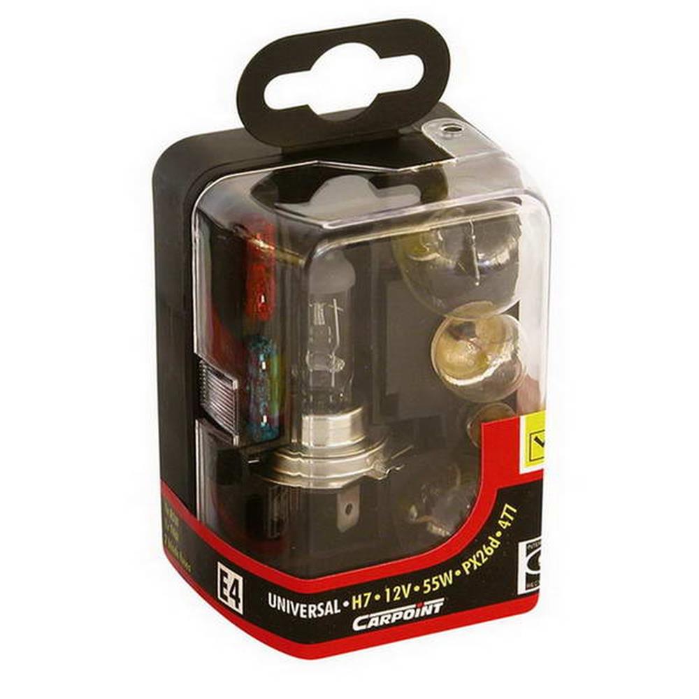 COFFRET D'AMPOULES H7 + FUSIBLES STANDARD