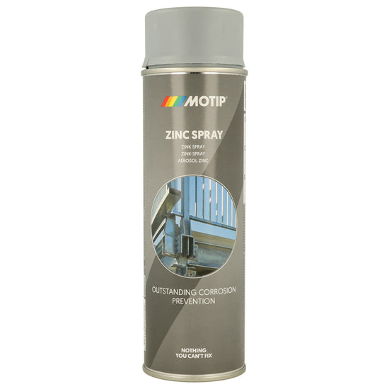 PEINTURE DE GALVANISATION A FROID ZINC MAT MOTIP AEROSOL 500ML MOTIP