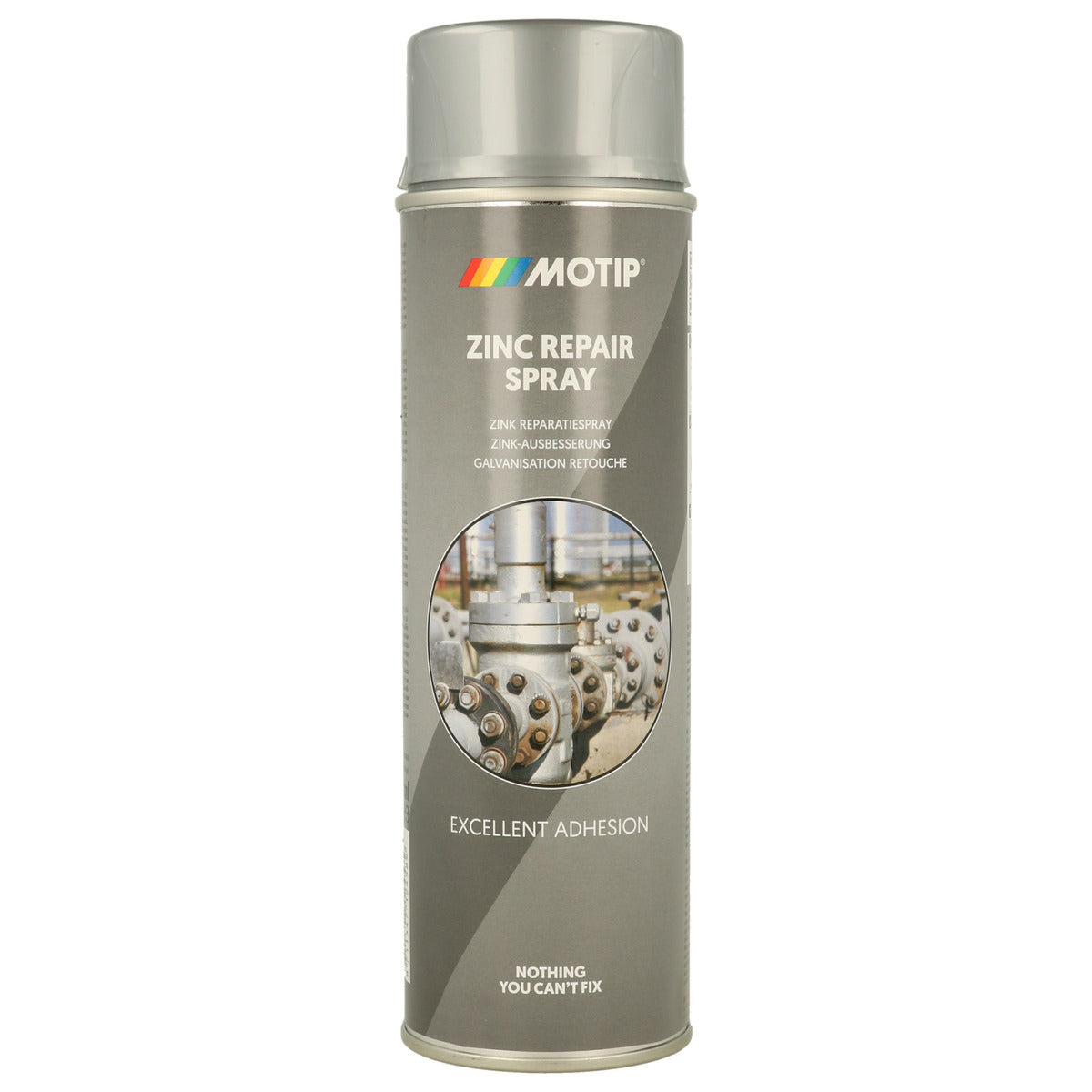 PEINTURE GALVA RETOUCHE A SECHAGE RAPIDE AEROSOL 500ML MOTIP
