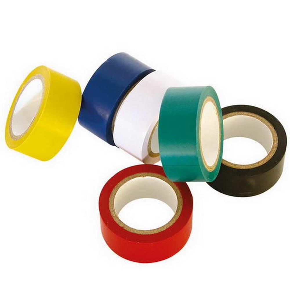 ROULEAUX DE RUBANS ADHESIFS ISOLANTS 5M X 19MM X6