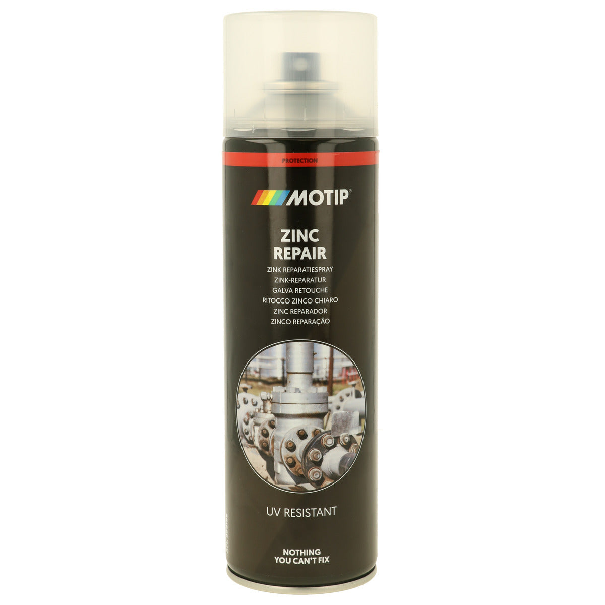 PEINTURE GALVA RETOUCHE AEROSOL 500ML MOTIP