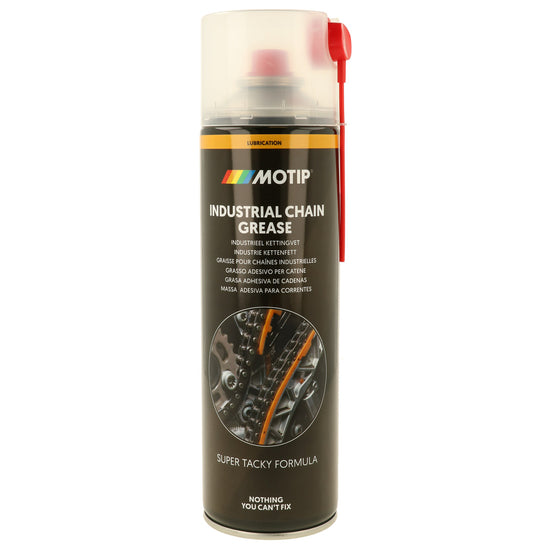 GRAISSE POUR CHAINE INDUSTRIELLE AEROSOL 500ML MOTIP
