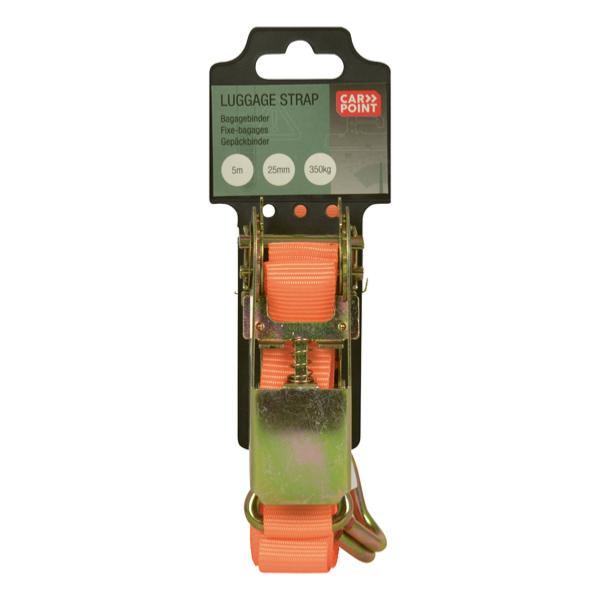 SANGLE A CLIQUET AVEC CROCHETS 5M 25MM 350KG X1