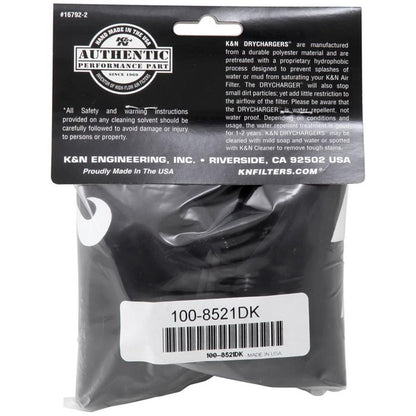 CHAUSSETTE DE RECHANGE POUR FILTRE A AIR K&N 100-8521 NOIR