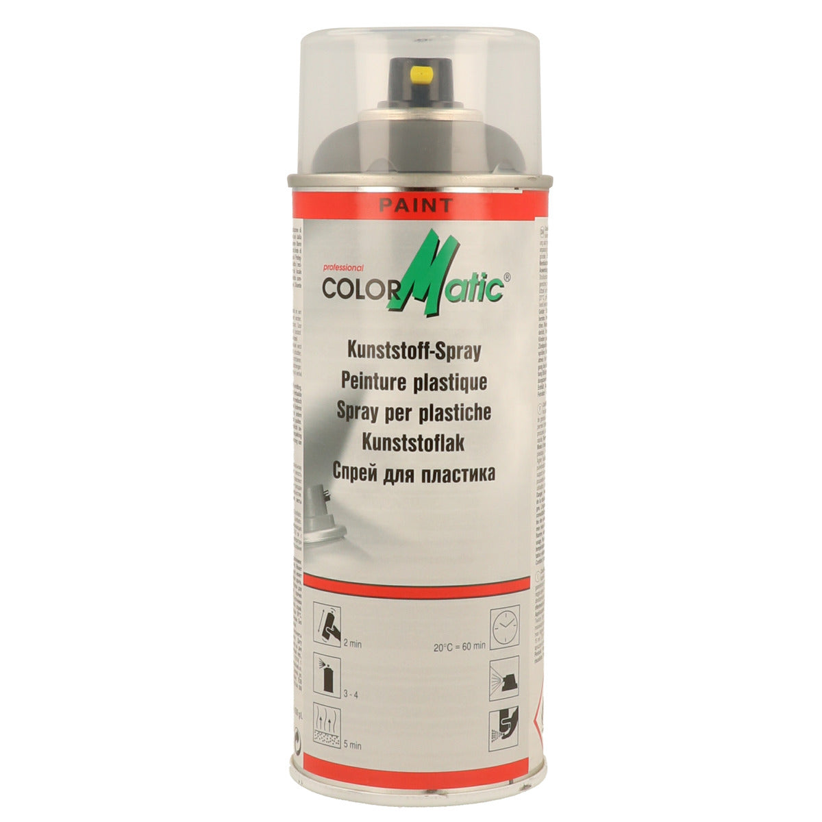 PEINTURE PLASTIQUE 1K GRIS MOYEN AEROSOL 400ML COLORMATIC