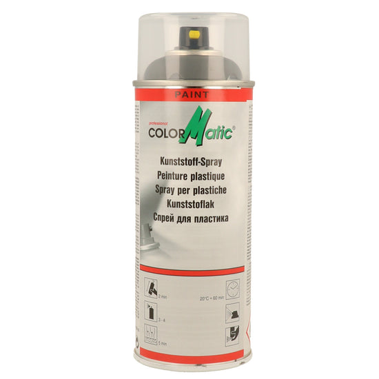 PEINTURE PLASTIQUE 1K GRIS MOYEN AEROSOL 400ML COLORMATIC