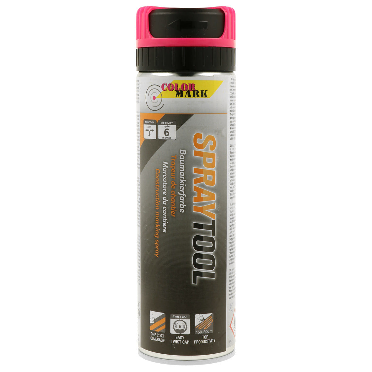 TRACEUR DE CHANTIER TP ROSE FLUO AEROSOL 500ML SPRAYTOOL