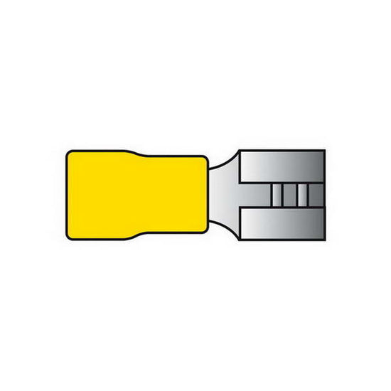 COSSES 543 POUR CABLES Ø2.5 6.5MM JAUNE 10PCS z