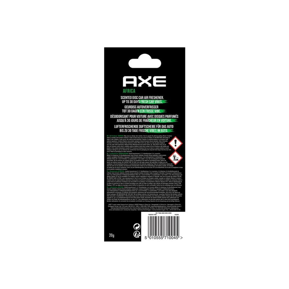 DÉSODORISANT AXE 3D AFRICA - A SUSPENDRE
