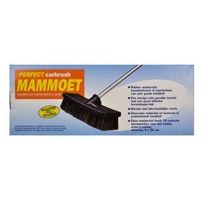 BROSSE DE LAVAGE  MAMMOET  EN CRIN DE CHEVAL AVEC ROBINET