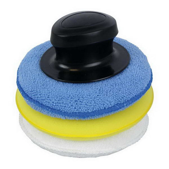 COUSSIN DE POLISSAGE AVEC POIGNEE PROTECTON 3PCS