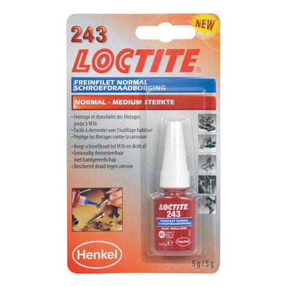 COLLE LOCTITE 1370535 PRODUIT D'ASSEMBLAGE MEDIUM (BLEU) 5ML