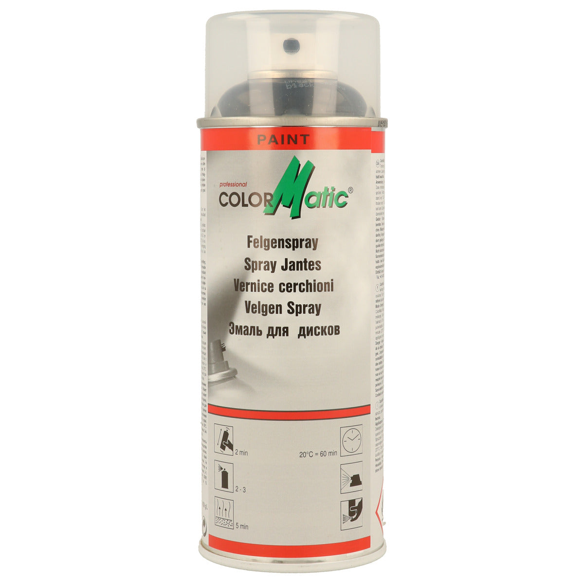 PEINTURE POUR JANTES NOIR BRILLANT 400ML COLORMATIC