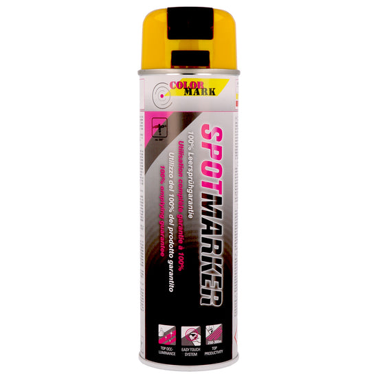 TRACEUR DE CHANTIER JAUNE SPOTMARKER AEROSOL 500ML COLORMARK