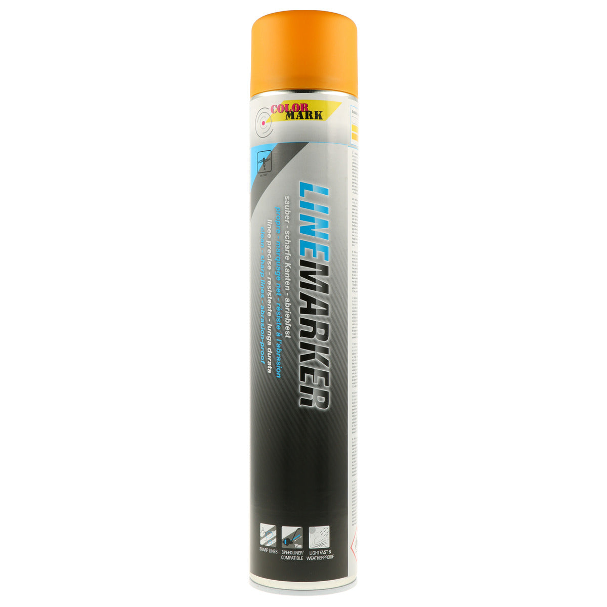 TRACEUR DE LIGNE ORANGE/JAUNE LIGNEMARKER AEROSOL 750ML COLORMARK