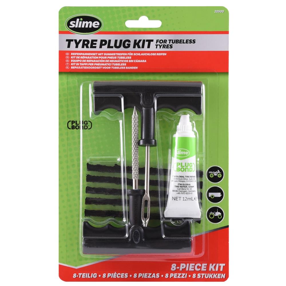 KIT MECHES POUR PNEUS SLIME (5 MECHES + 2 OUTILS + PLUG BOND)