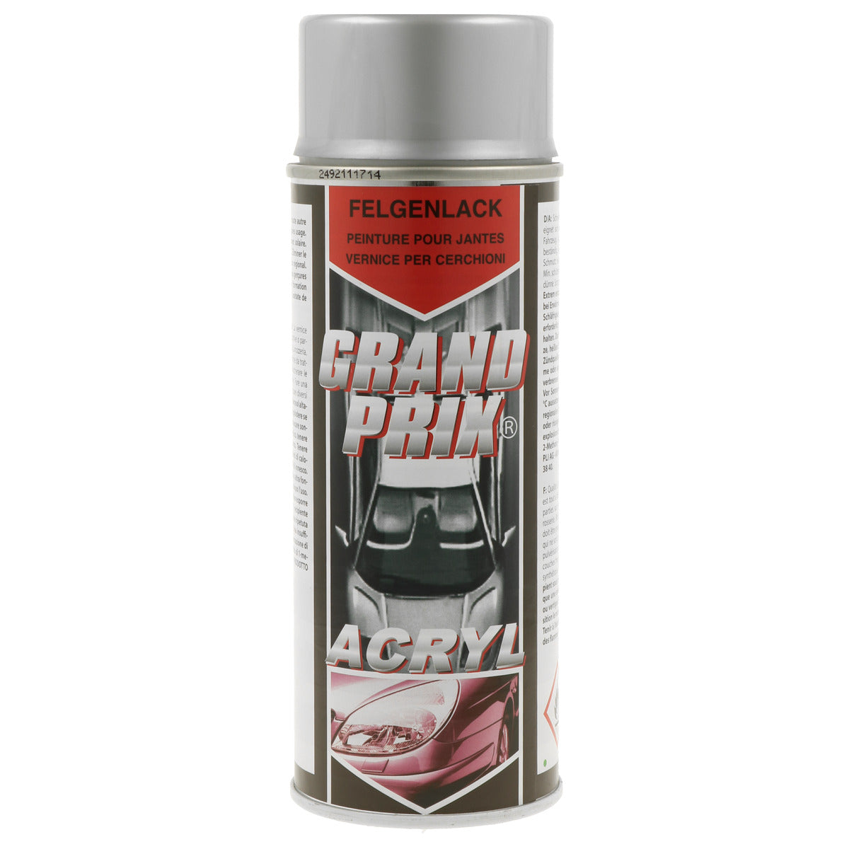 VERNIS POUR JANTES ARGENT AEROSOL 400ML GRAND PRIX
