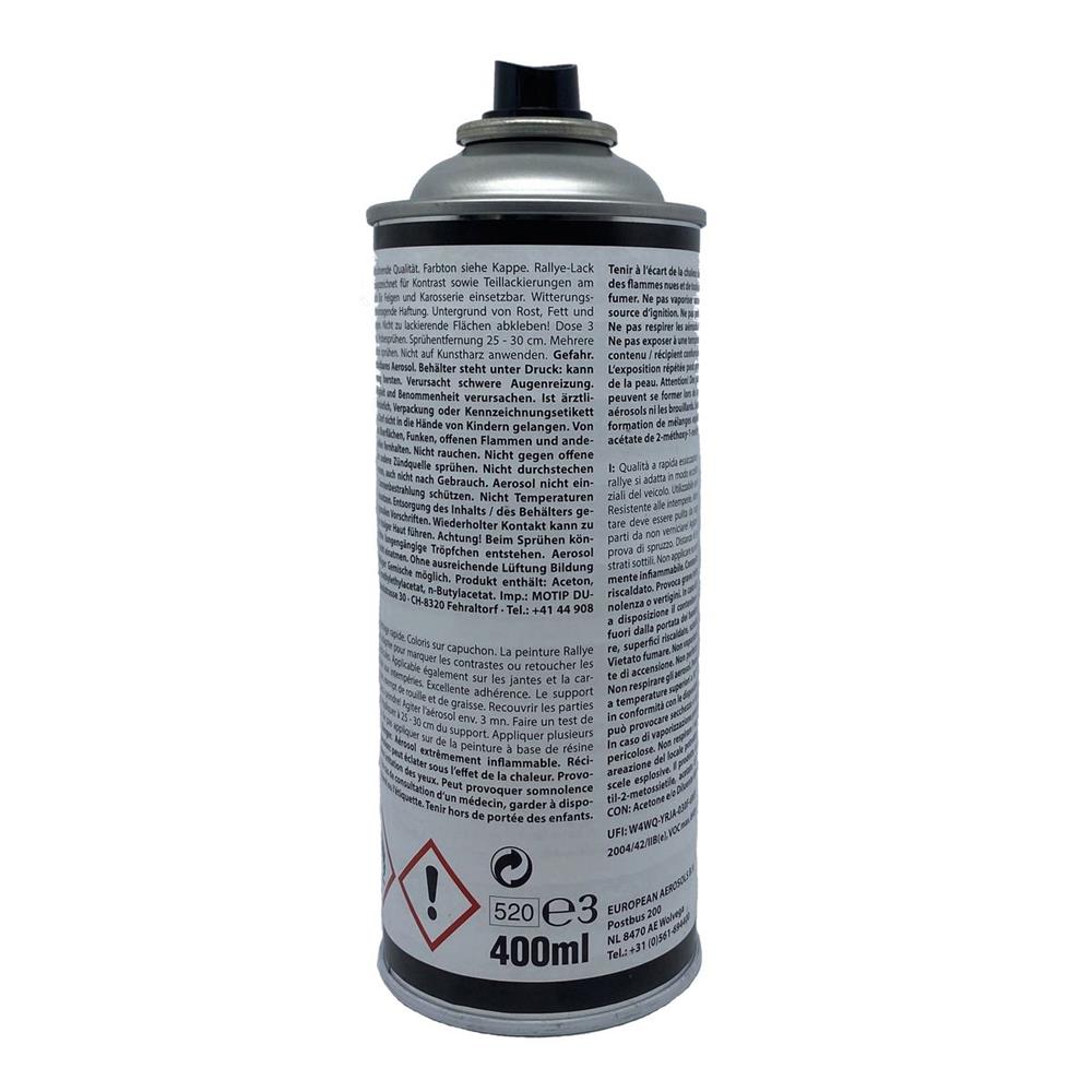 PEINTURE POUR JANTES NOIR MAT AEROSOL 400ML GRAND PRIX