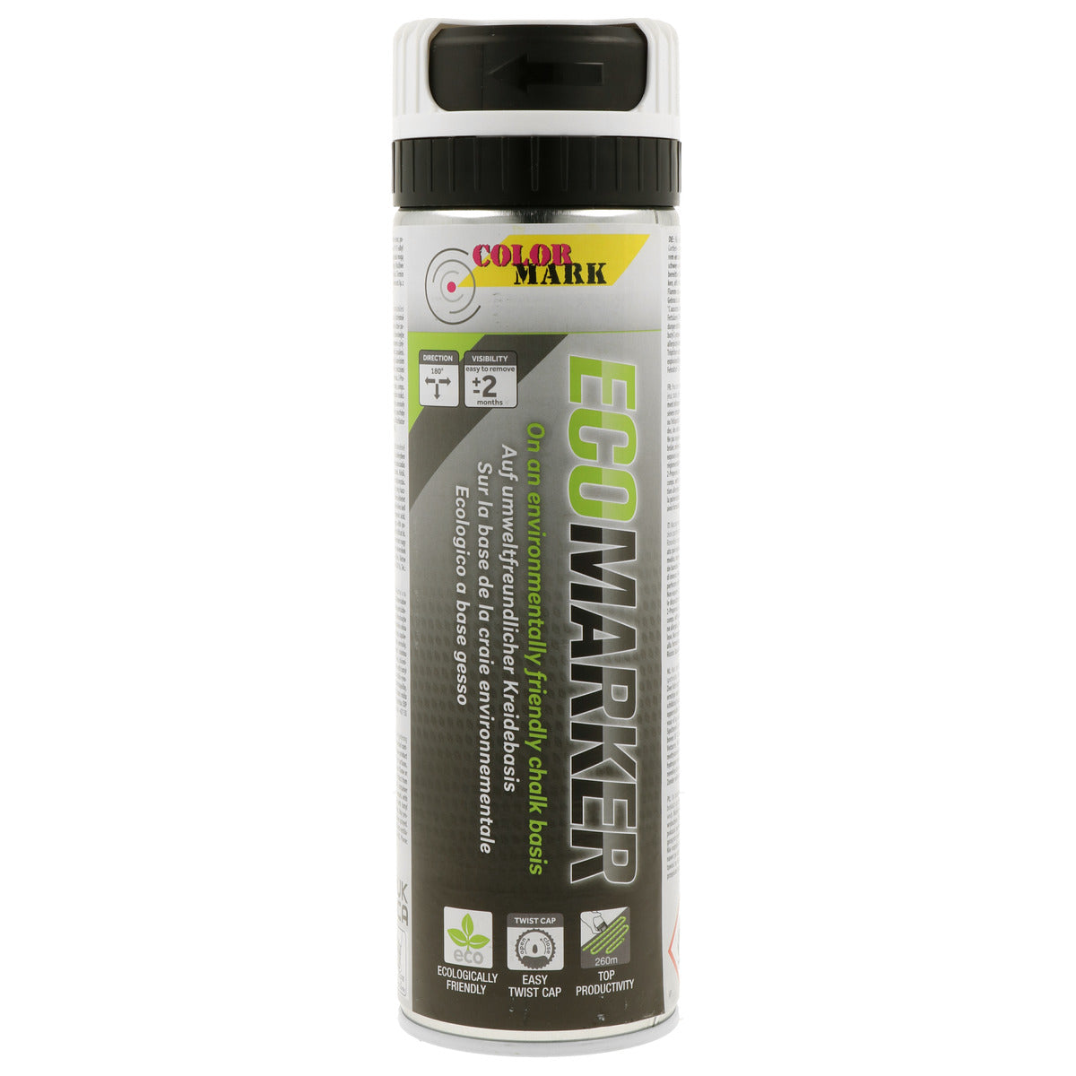 TRACEUR DE LIGNE A LA CRAIE BLANC ECOMARKER AEROSOL 500ML COLORMARK