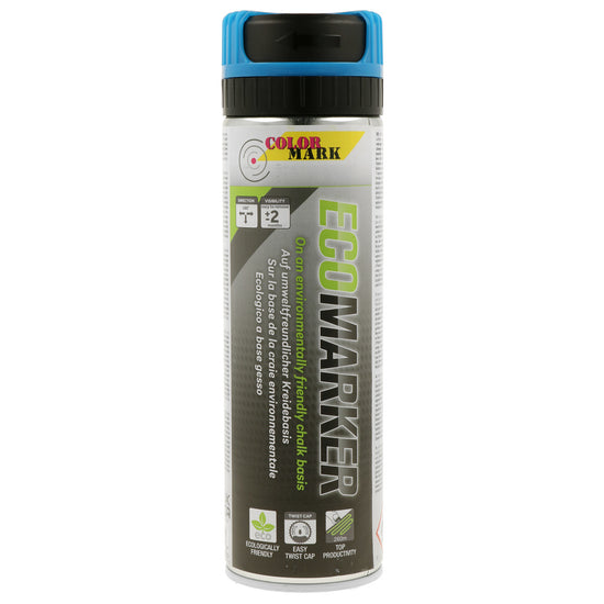 TRACEUR DE LIGNE A LA CRAIE BLEU ECOMARKER AEROSOL 500ML COLORMARK