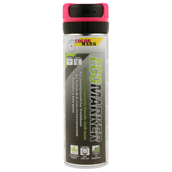 TRACEUR DE LIGNE A LA CRAIE ROSE ECOMARKER AEROSOL 500ML COLORMARK