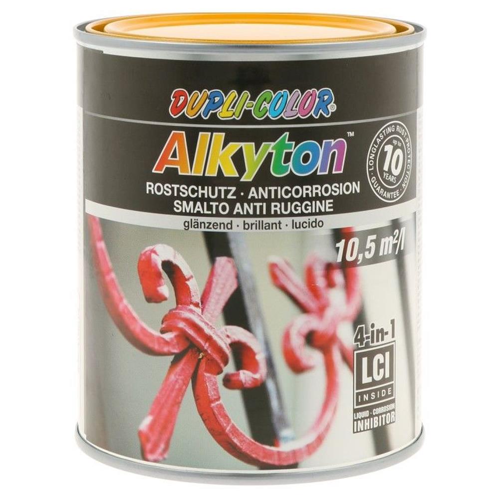 PEINTURE ANTIROUILLE RAL1007 BRILLANT EN POT 750ML DUPLI COLOR