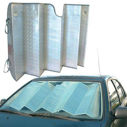 PARE-SOLEIL ALU PLIABLE RIGIDE POUR VITRE AVANT 145X80CM