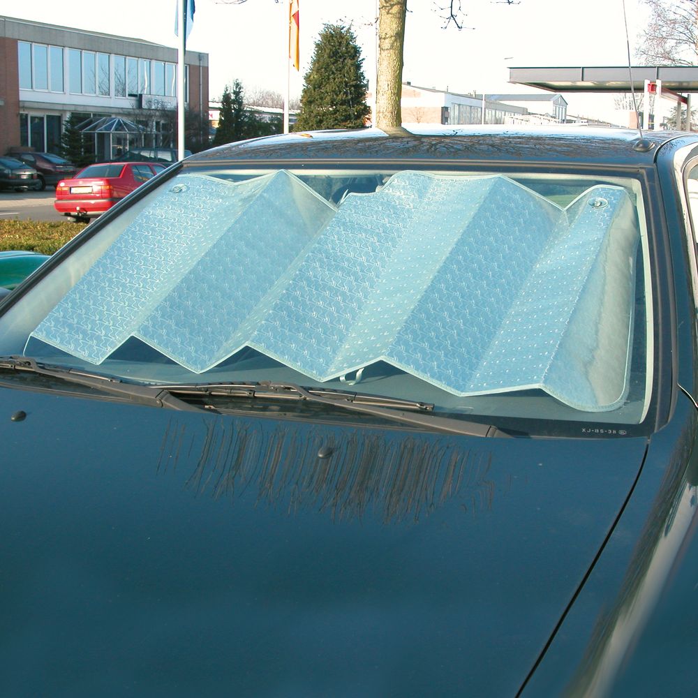 PARE-SOLEIL ALU PLIABLE RIGIDE POUR VITRE AVANT 145X80CM