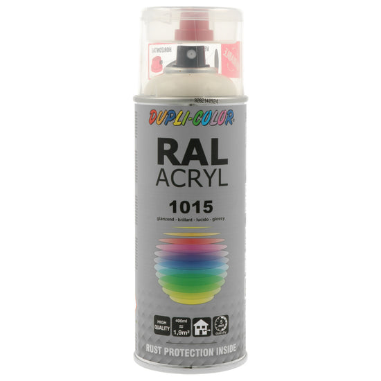 PEINTURE ACRYL RAL1015 IVOIRE BRILLANT 400ML DUPLI COLOR