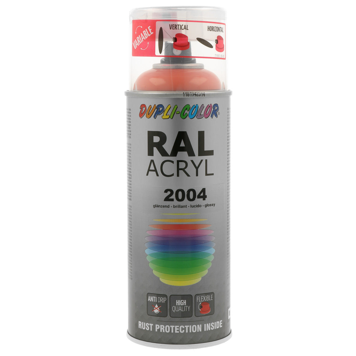 PEINTURE ACRYL RAL2004 ORANGE PUR BRILLANT 400ML DUPLI COLOR