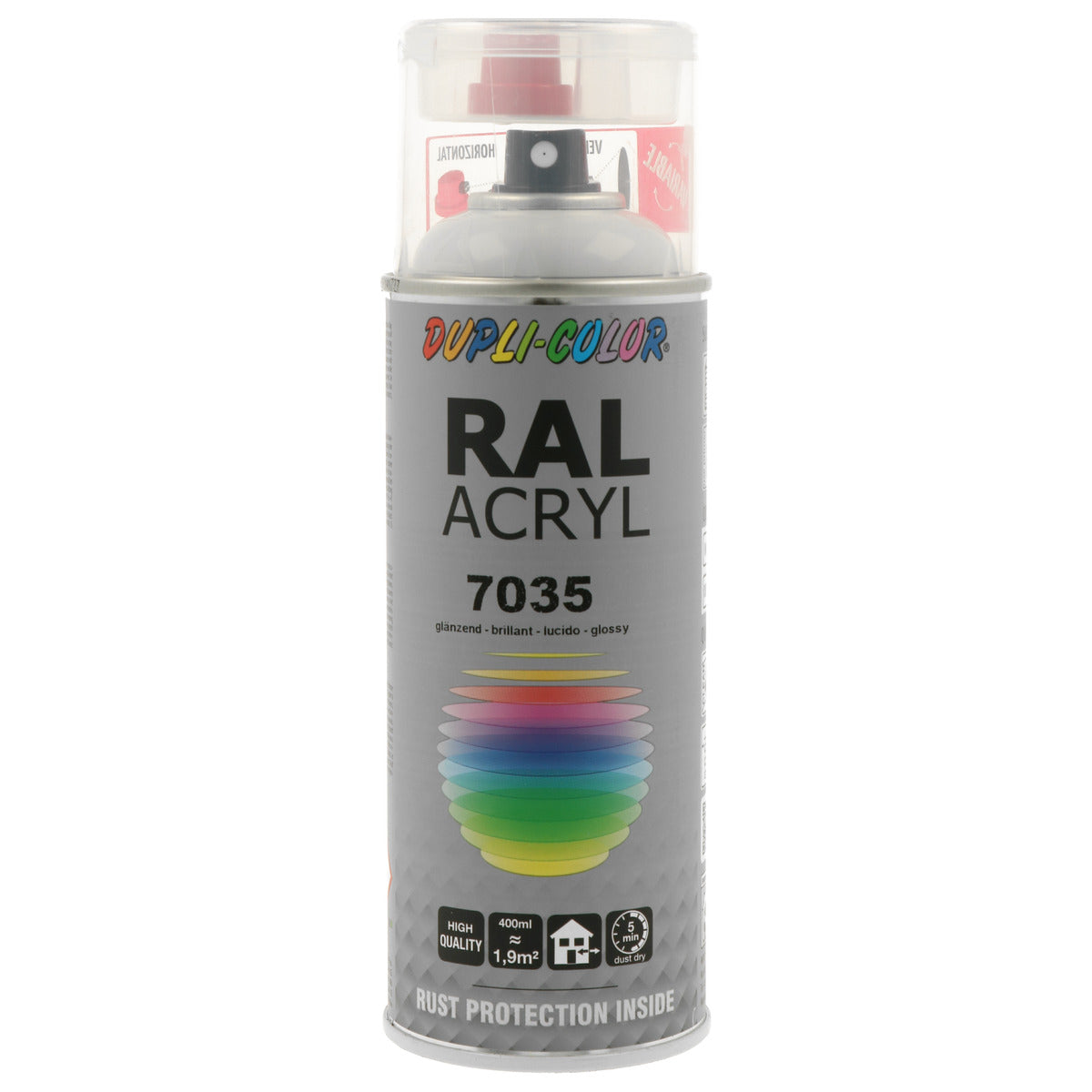 PEINTURE ACRYL RAL7035 GRIS CLAIR BRILLANT 400ML DUPLI COLOR