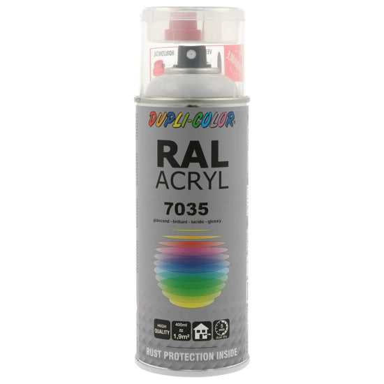 PEINTURE ACRYL RAL7035 GRIS CLAIR BRILLANT 400ML DUPLI COLOR