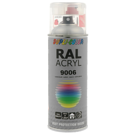 PEINTURE ACRYL RAL9006 SATINE 400ML DUPLI COLOR