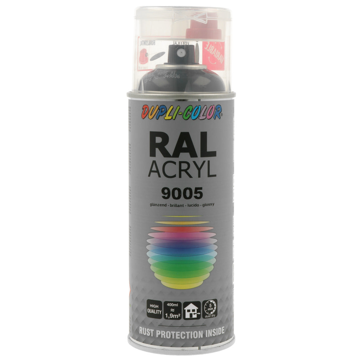 PEINTURE ACRYL RAL9005 BRILLANT 400ML DUPLI COLOR
